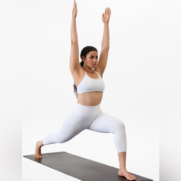 NWT Athleta Transcend Scoop White Bra Size Large  (Best for A-C Cups) - Picture 3 of 6